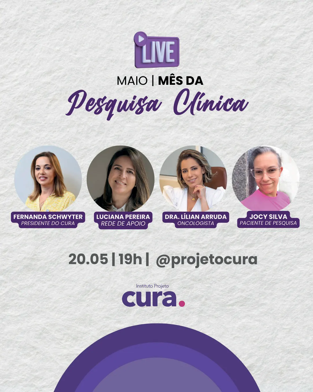 Live do mês da pesquisa clínica